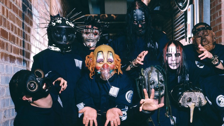 Slipknot posing