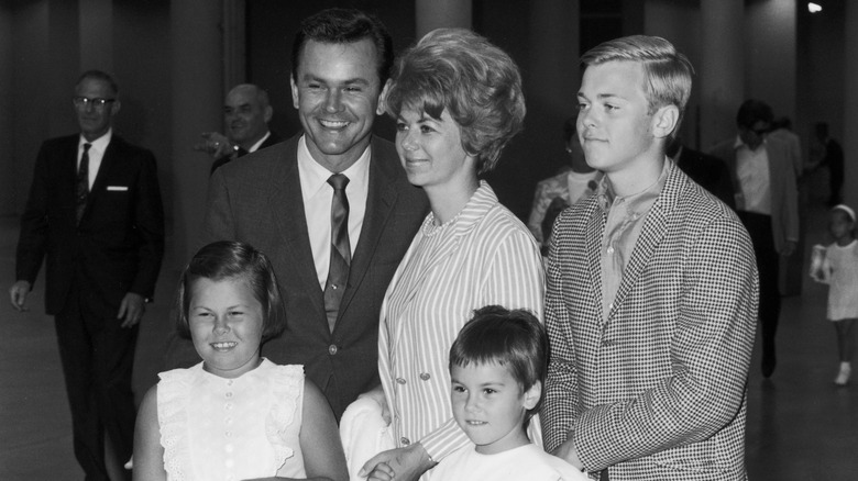 Bob Crane with wife Anne and children