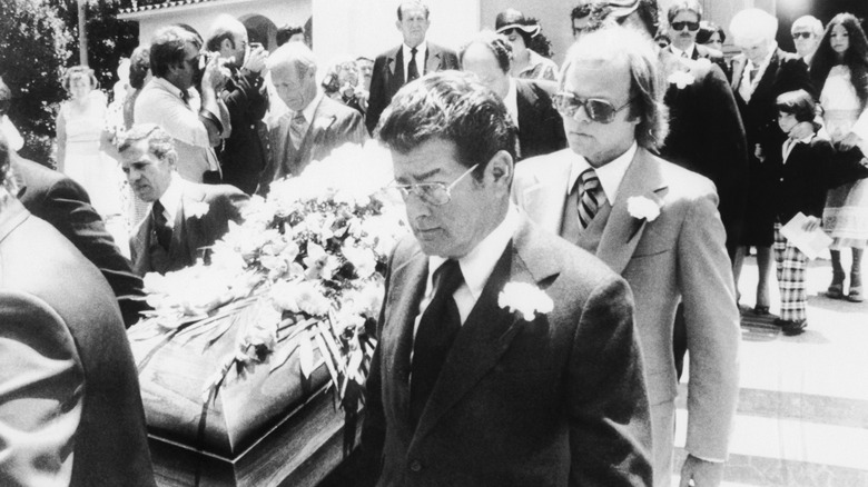 Funeral of Bob Crane with pallbearers