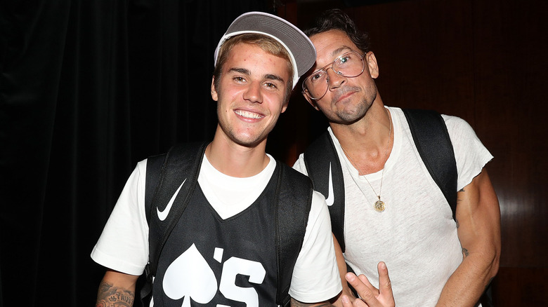 Former Hillsong pastor Carl Lentz with Justin Bieber