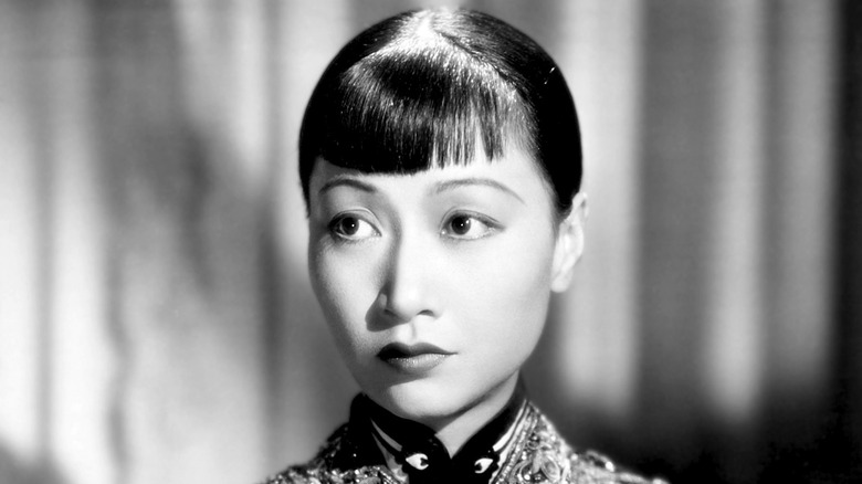 Cropped photo of American actress Anna May Wong on November 17, 1937