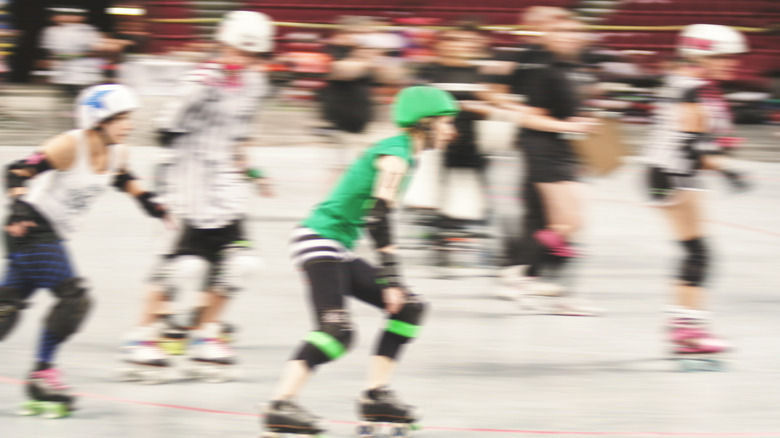 roller derby players