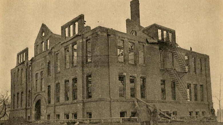 collinwood school after the fire