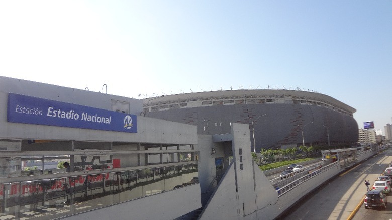 outside of Estadio Nacional Stadium