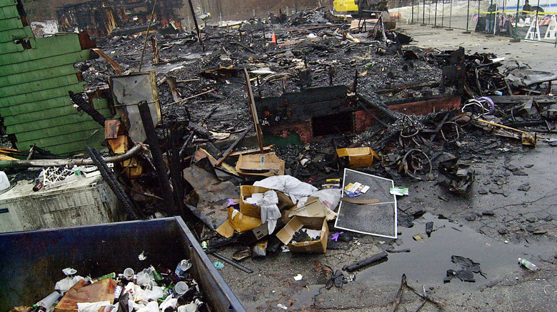 nightclub fire wreckage