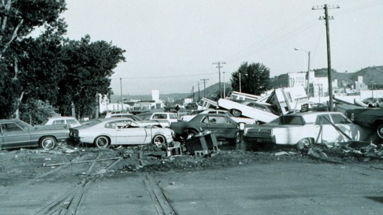 Aftermath of the flash flood of June 9-10, 1972, Rapid City