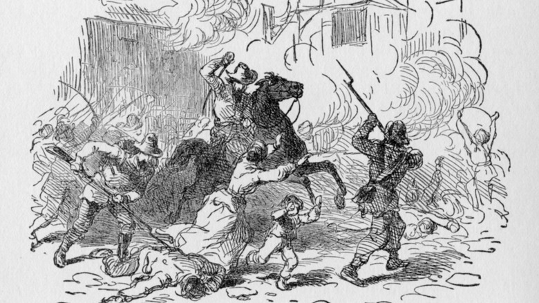 Illustration of Lawrence Massacre