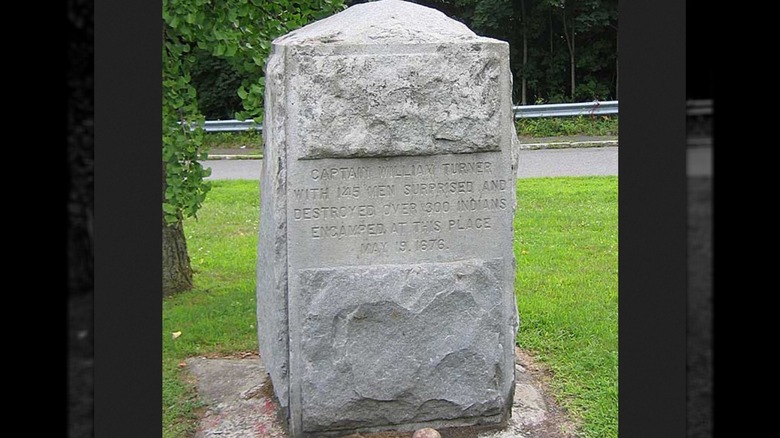 Turner Falls massacre stone memorial