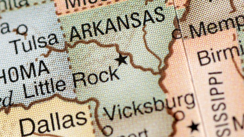 Vicksburg on map