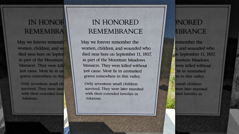 Mountain Meadow memorial