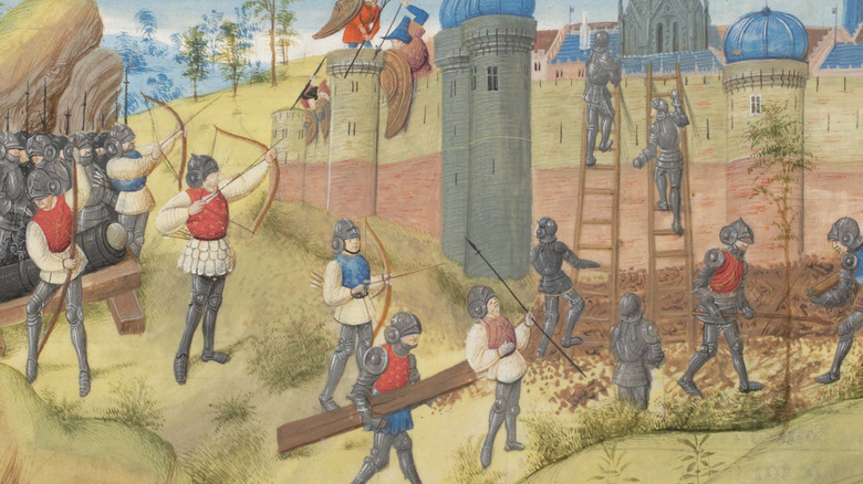 painting of 1099 siege of Jerusalem