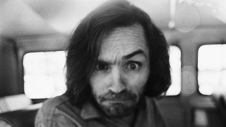 Charles Manson eyebrow raised