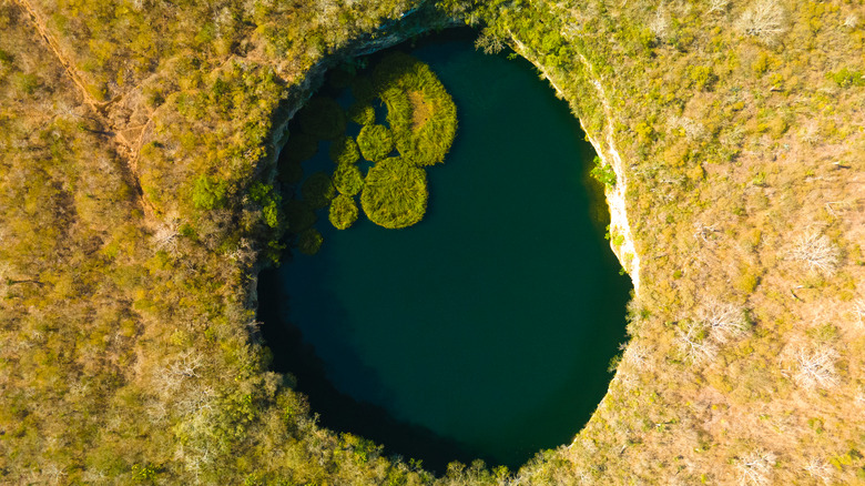 El Zacatón from birds eye view