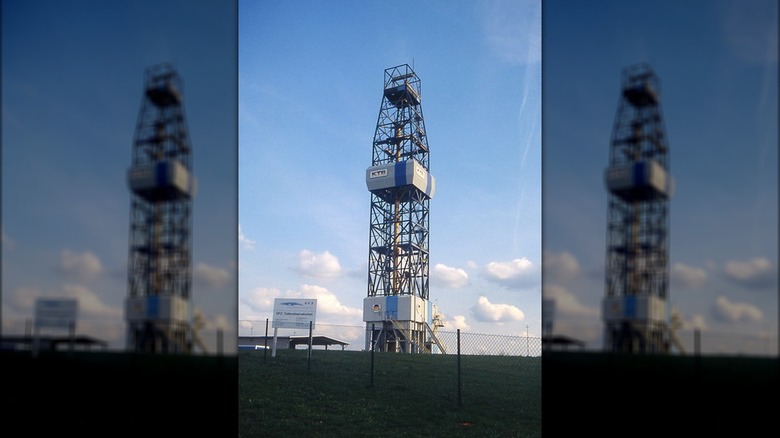 KTB Borehole seen against blue sky