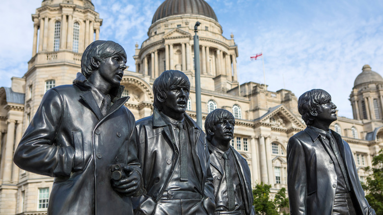 The Beatles statues in Liverpool