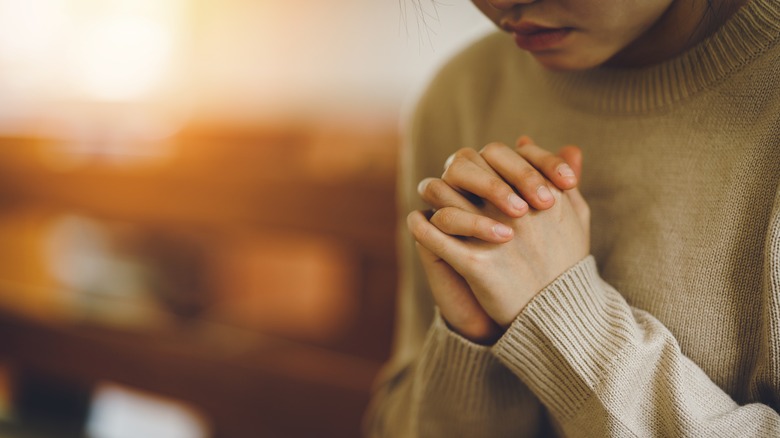 Woman praying