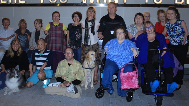 US Thalidomide survivors smiling