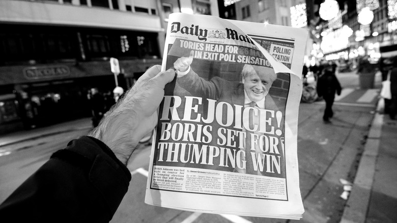 The Daily Mail celebrates Boris Johnson's win