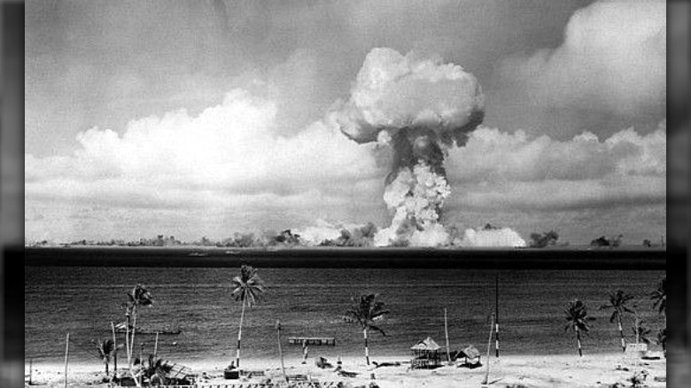 explosion over bikini atoll