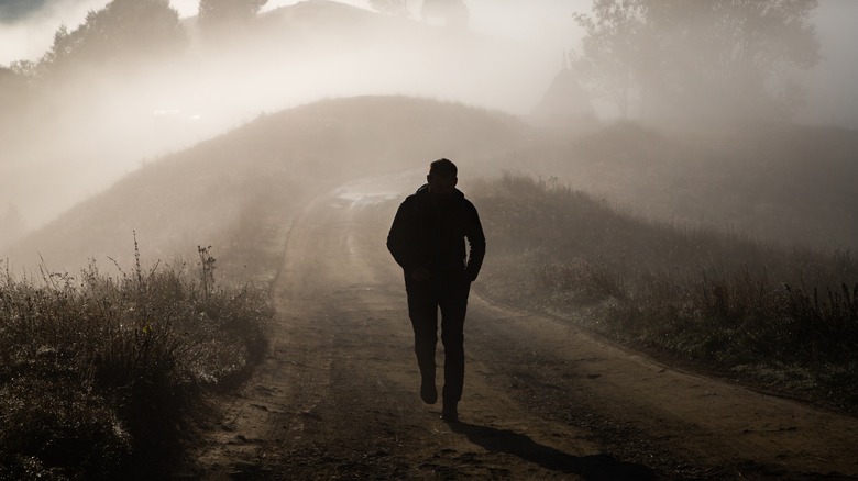 Man walking away