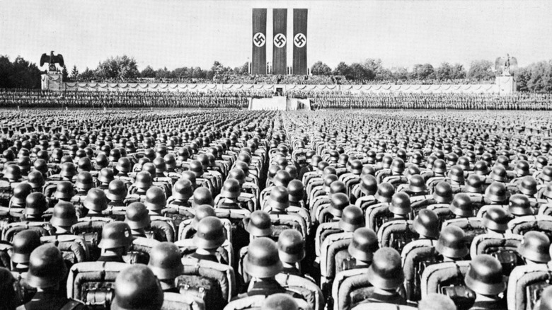 SS Guard on Parade at a Nazi Party rally in Nurmberg, late 1930s