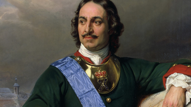 Portrait of Emperor Peter I the Great (1672-1725), 1838