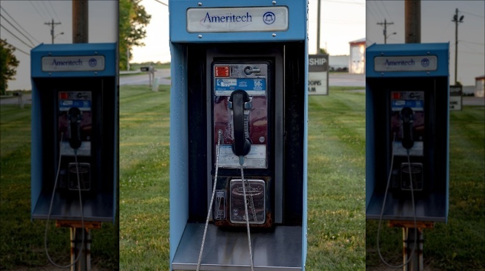 Old pay phone