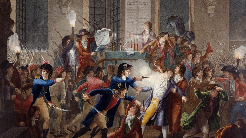 painting of the Arrest of Robespierre