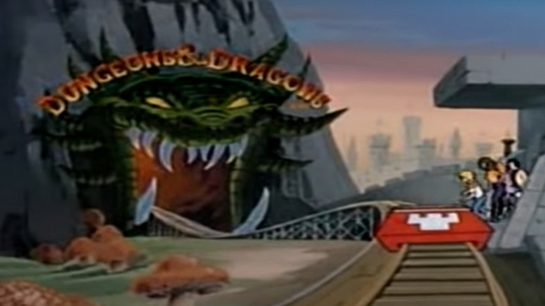 Opening credits of Dungeons and Dragons cartoon