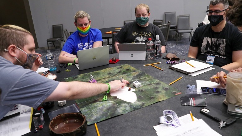 Dungeons and Dragons being played at NY ComicCon