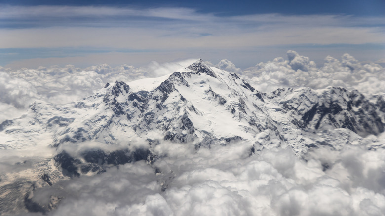 snow-capped Mountain Peak Aerial View of Nanga Parbat