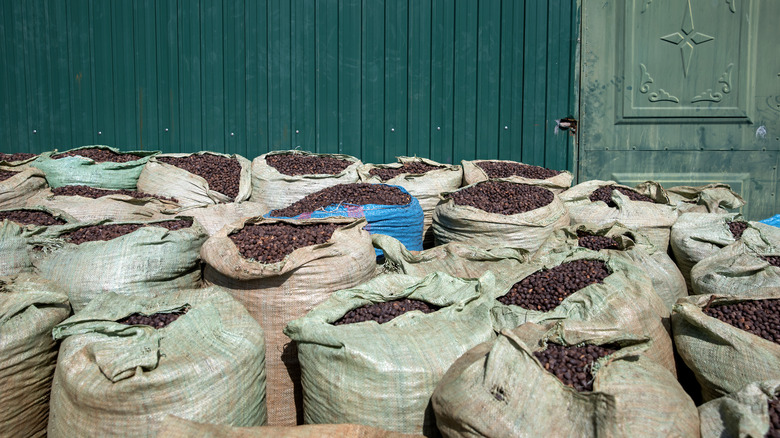 bags of coffee berries