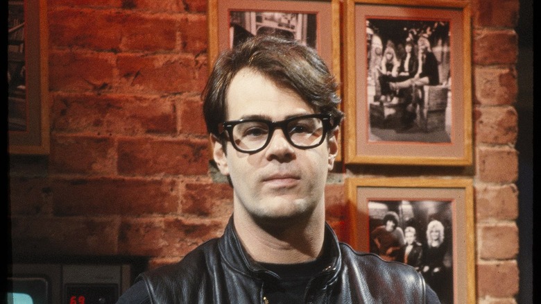 Dan Aykroyd on set of MTV Music Television NYC