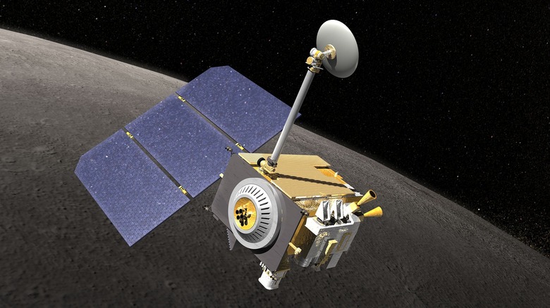 The LRO spacecraft passes Moon