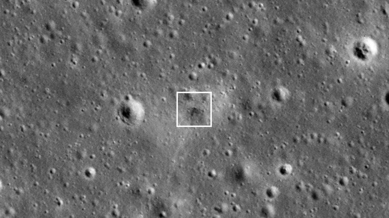 Beresheet crash site via LRO