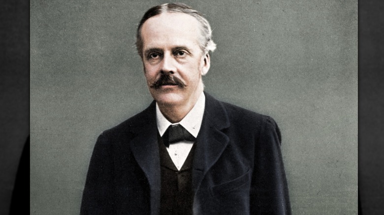 Arthur Balfour portrait black suit