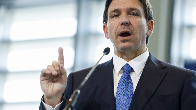 Ron DeSantis at a speaking event