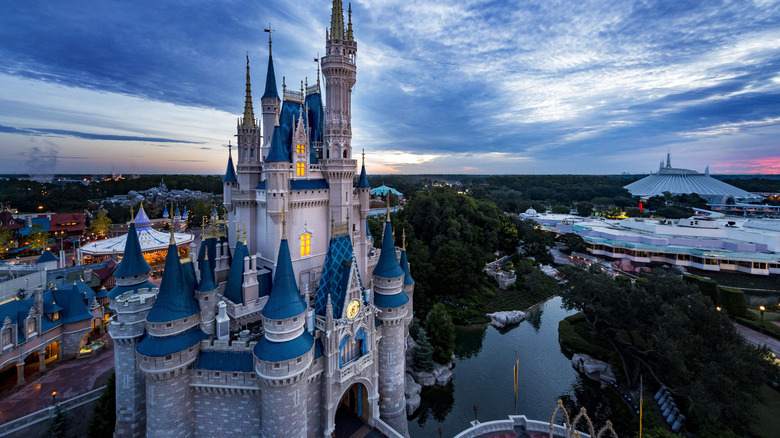 Aerial view of Disney World