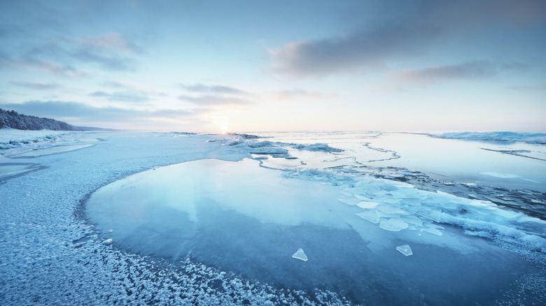 Frozen waters in the Baltics