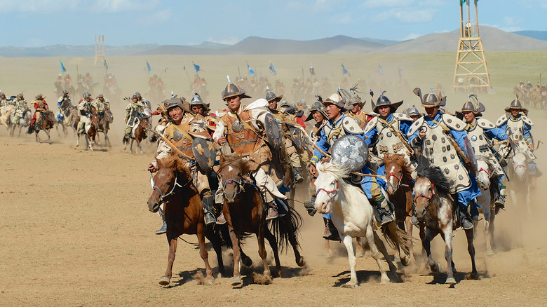 Mongolian horseriders