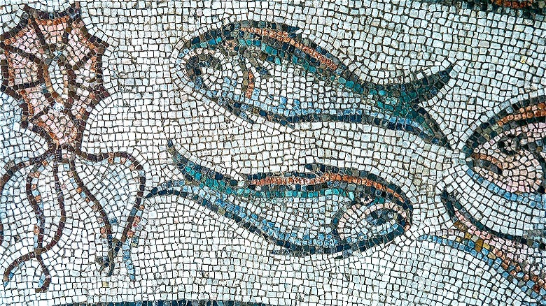 Roman mosiac tiles