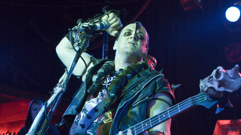 Jerry Only playing bass guitar