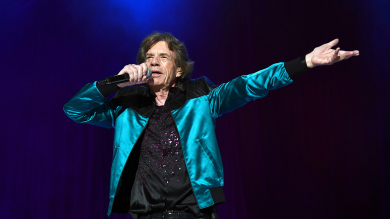 Mick Jagger on stage 