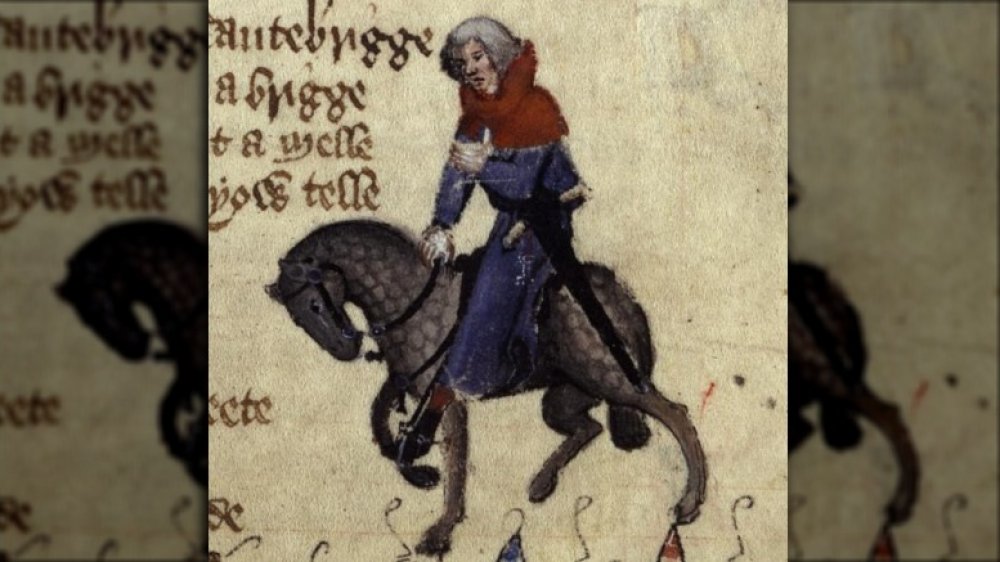 The Reeve in the Ellesmere manuscript of Geoffrey Chaucer's Canterbury Tales