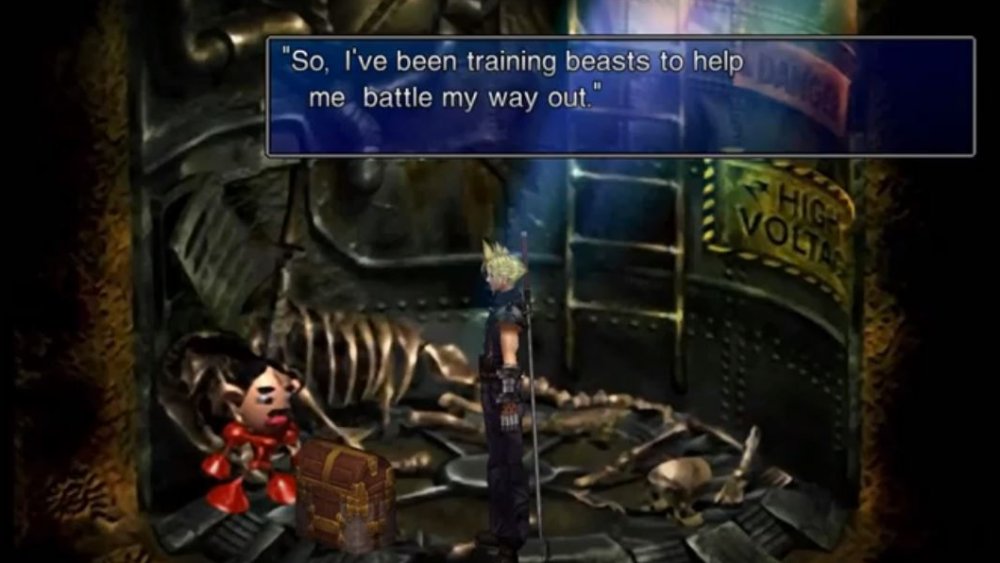 A player encounter the Red Man in a modded, PC version of Final Fantasy 7