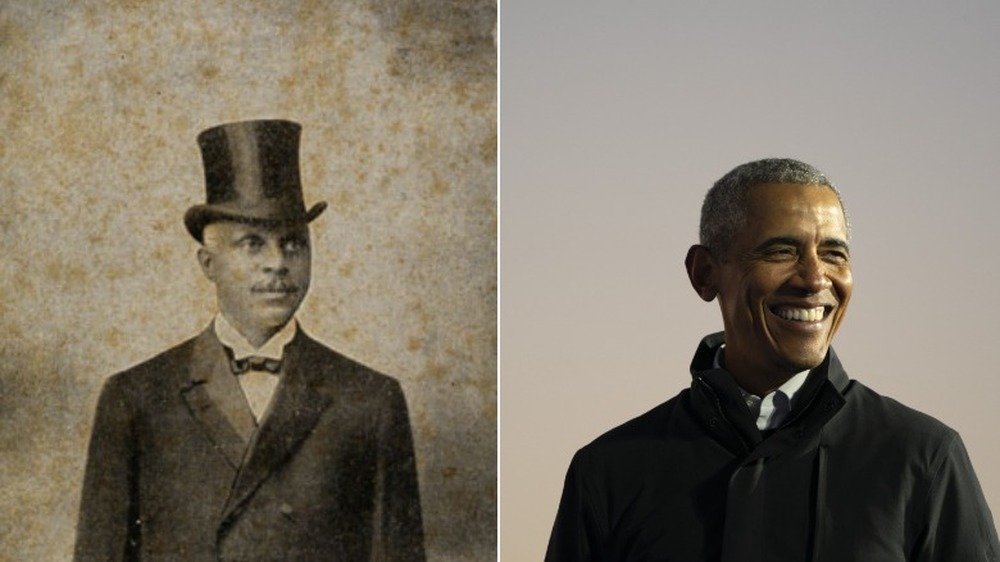 Left: George Edwin Taylor; Right: Barack Obama