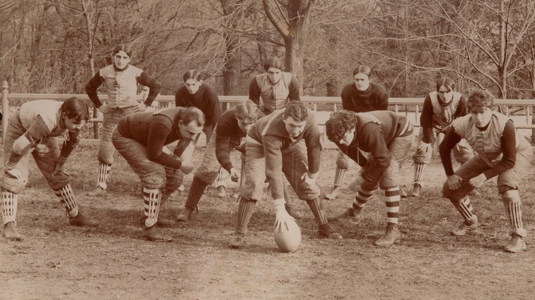 Old time football team