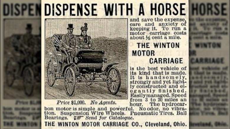 First car ad in the U.S.