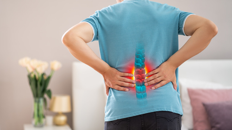 illustration of back pain