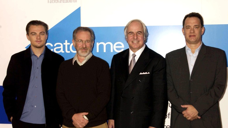 Leonardo DiCaprio, Steven Spielberg, Frank Abagnale, and Tom Hanks